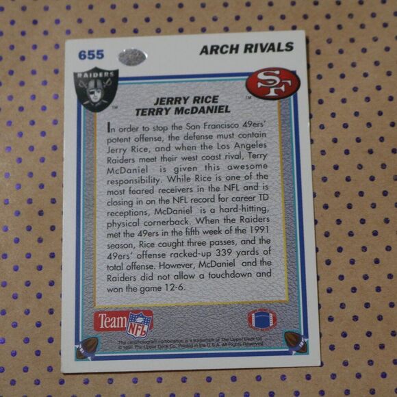 Arch Rivals #655 Football Card - Picture 2 of 2